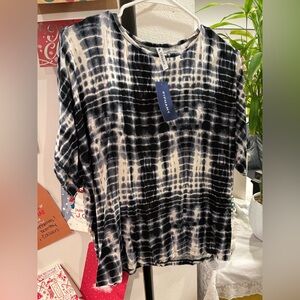 Piphany Ojai Monochrome Tie-Dye Top